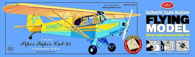 #ad Guillow#x27;s 303 Piper Super Cub 24quot; Model Kit Made in USA Free Shipping $34.99