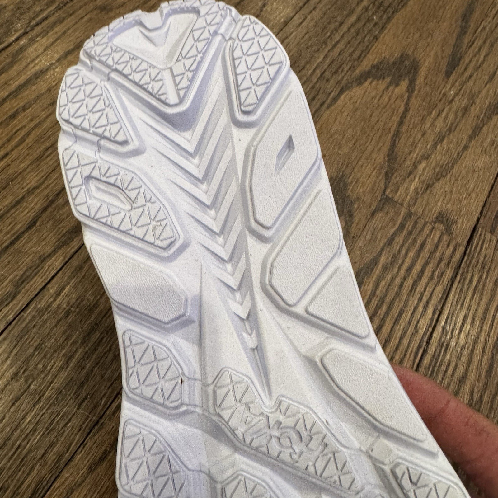 Hoka One Clifton 9 Mens 7 D Shoes Triple White Running Sneaker 1127895 WWH NEW thumbnail 14