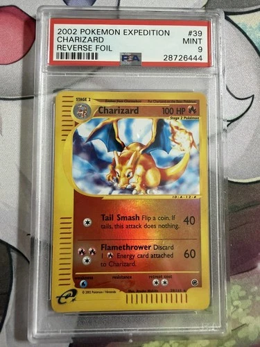 Pokemon Charizard Expedition Reverse Holo Rare #39 PSA 9 Mint