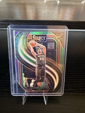 2024-25 Panini Select Rookie Prizm Zaccharie Risacher Hawks #180 Basketball Card