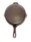 GRISWOLD HINGED #6 2506 SMALL LOGO SKILLET  SITS FLAT CLEANED AND SEASONED