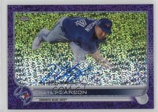 2022 Topps Chrome Veteran Purple Speckle Refractor 185/299 Nate Pearson Auto nd3