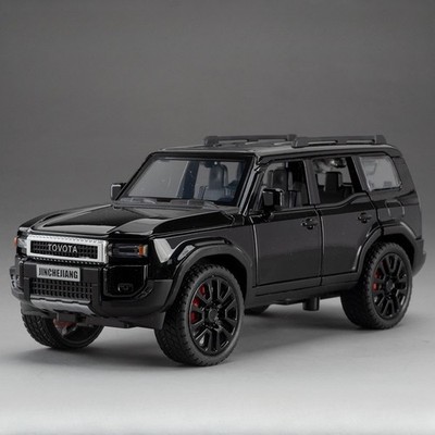 1:32 Prado SUV Diecast Auto Modell Pull Back 6 Türen offen Sound Licht Spielzeug