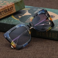 Vintage Style Floral Square Sunglasses