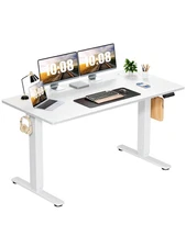 OLIXIS Electric Adjustable Height Standing Desk - 55 X 24 Inch Sit to Stand up D