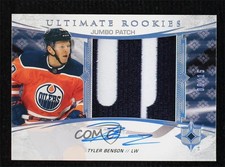2020 Ultimate Collection Rookies 8/15 Tier 1 Tyler Benson Jumbo Patch Auto 0t9e