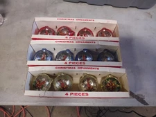 Vtg 3 Boxes Decor Jewelbrite Plastic Diorama Christmas Ornaments with Candles 