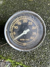 Vintage Sw 0 4000 Rpm Tach Tachometer Gauge Stewart Warner