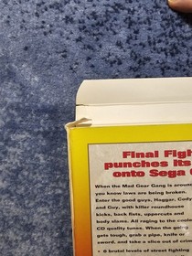 Final Fight CD - Sega CD, 1993 - Complete CIB 