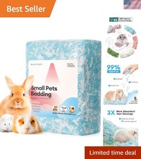 Hamster Bedding 50L, 99 Dust-Free Guinea Pig Bedding Odor Control Paper Bedd...