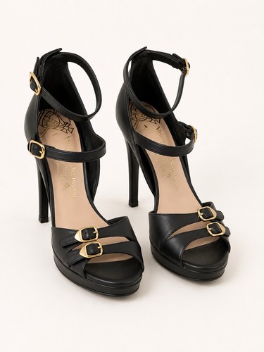 Vivienne Westwood Sexy Cage Strap Platform Sandals - 40 Edgy Statement NWOT