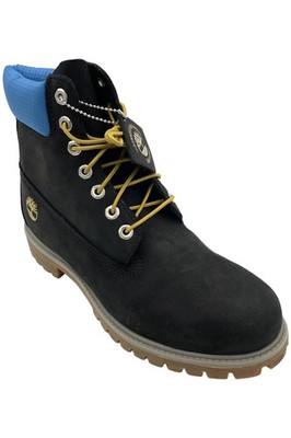 Timberland Men's 6'' Premium Waterproof Boot Fashion Black/Blue