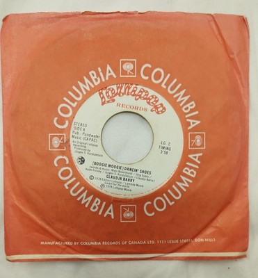 Claudja Barry   Boogie Woogie Dancin  Shoes 7  Lollipop LG-2 Canada 1978