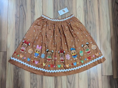 NWT! Loungefly The Stitch Shoppe Gingerbread Friends Sandy Skirt Size M