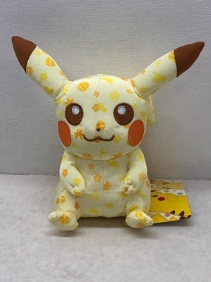 Tag Chirimen-style Plush Pikachu Pokmon Center Pokmon x Japanese Pattern [P4098-