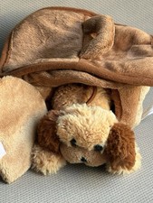 The Puppet Company Cockapoo Puppy Dog & Kennel. 16cm x 15cm. Great condition.