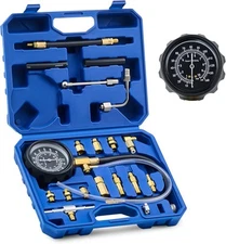 Orion Motor Tech Fuel Pressure Gauge - 0-140psi with Hoses &... 