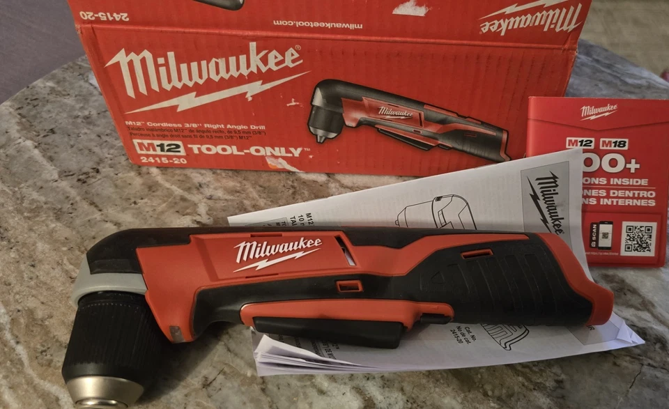 Дрель Milwaukee 2415-20 12 В беспроводная под прямым углом - только инструмент - Изображение 2 из 4