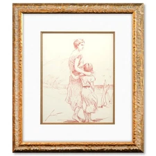 Pino (1939-2010)- Original Drawing on Paper "Untitled"