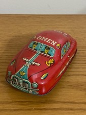 Yoshiya K.O. Japan Tin Toy G- Men Car Rare 1940's-50's Toy NA-49