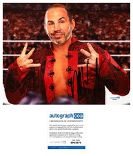 MATT HARDY SIGNED WWE AEW WRESTLER 8x10 PHOTO - ACOA COA