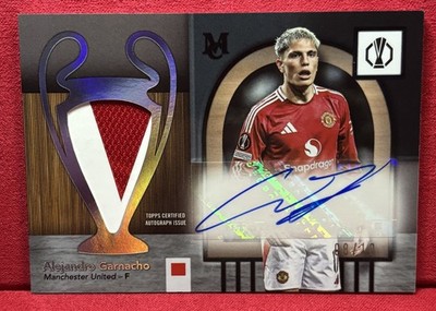 2024-25 Topps Museum UEFA Alejandro Garnacho ManU Jumbo Material Auto /10 WOW!