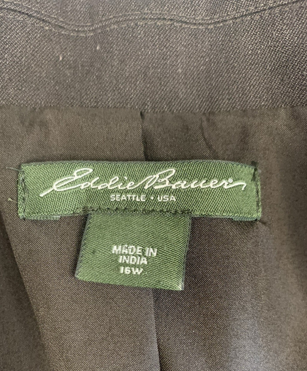 Eddie Bauer Plus Size 16W Solid Brown Blazer Wome… - image 2