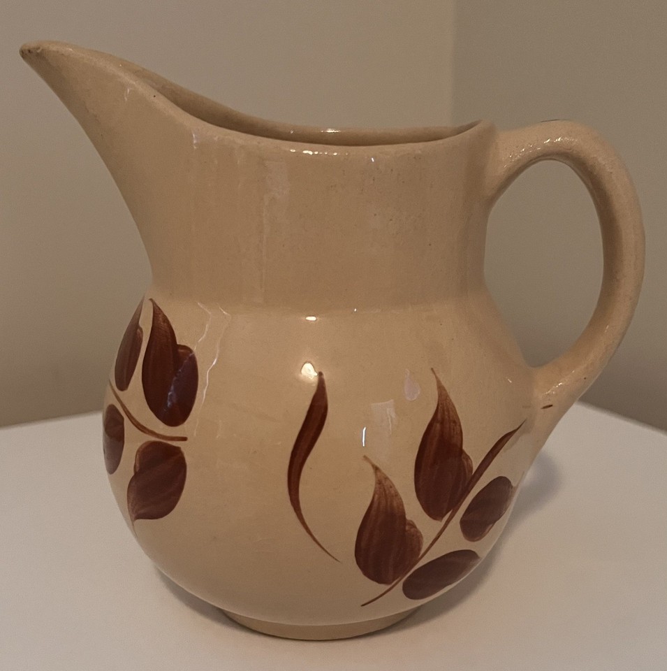 Vintage Watt Pottery Autumn Foliage Pitchers #17 (x1), #16 (x1), #15 (x ...