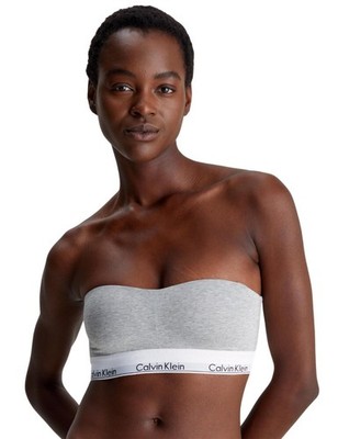 XL - 16 Calvin Klein Modern Cotton BH leicht gefüttert Bandeau Dessous 000QF7628E