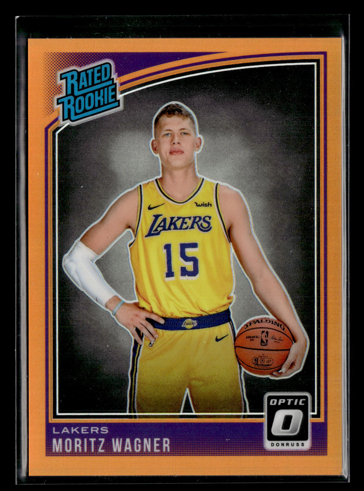 2018-19 Donruss Optic #197 Moritz Wagner Orange #/199 Rookie Lakers RC