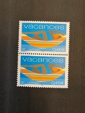 Timbres France 2002 YT 3493 Neufs**paire.  Vacances