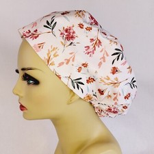 Floral Women Scrub Hat Surgical Cap Scrub Hat Nurses Hat Medical USA Made