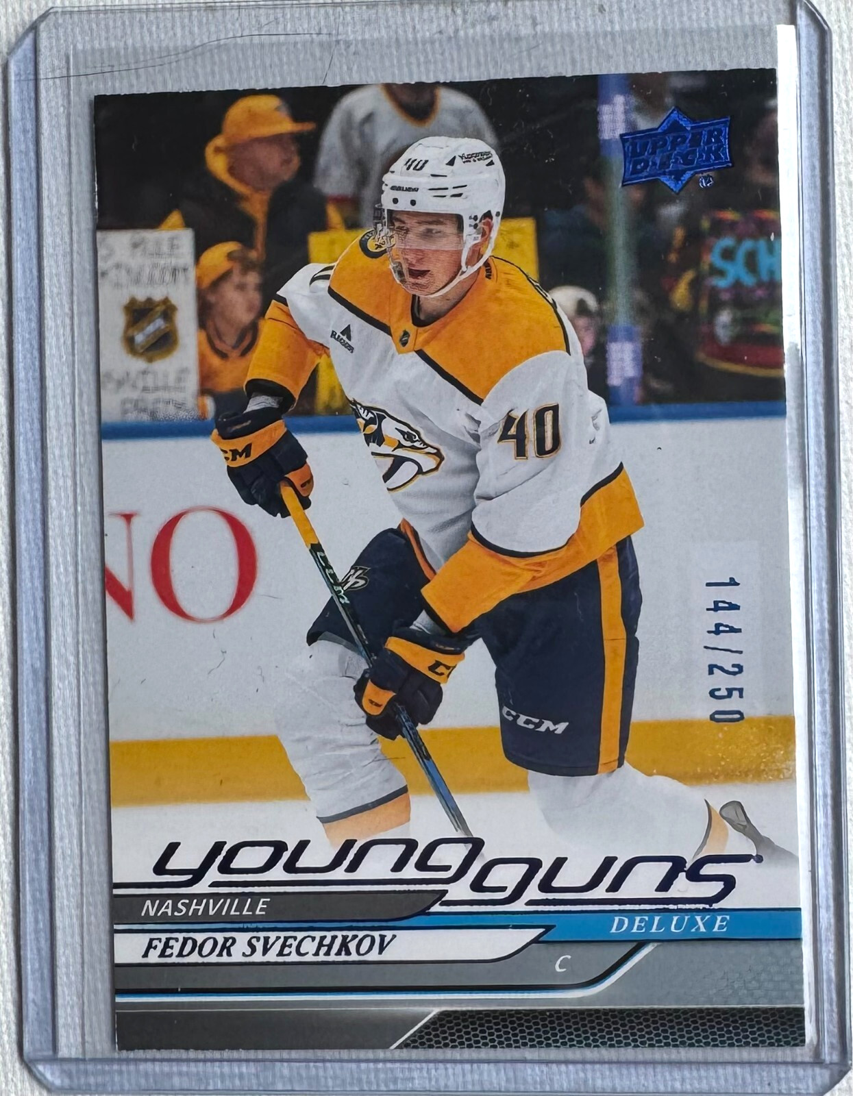 2024-25 Upper Deck Fedor Svechkov Young Guns Deluxe 144/250 #724 Rookie