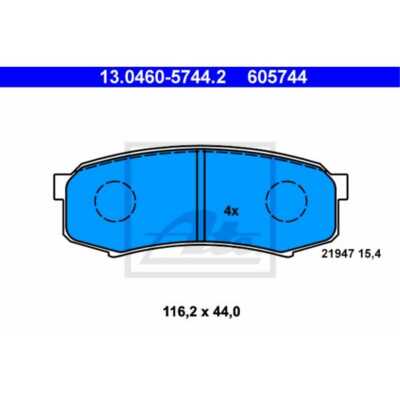 Pastiglie Freni Ate Kit Freno ATE 432117 - Set Completo Pastiglie E/o