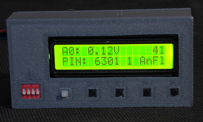 LCD 1602 Modul Gelb 16x2 Zeichen Display Dose Gehäuse und Schaltern Arduino