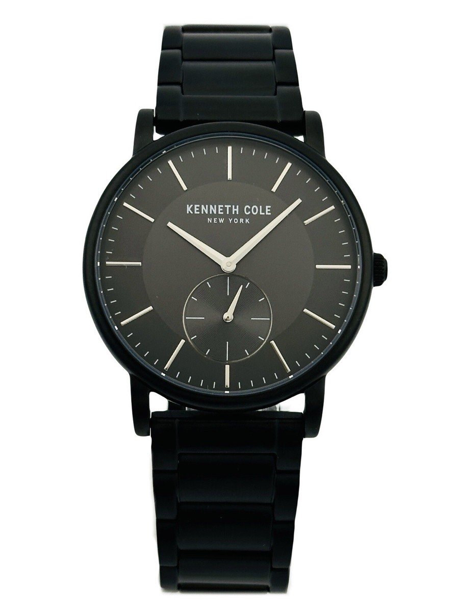 Kenneth Cole KC50066003 Slim Thin Black Dial & Black Stainless