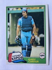 Gary Carter 1981 Topps Baseball card Gary 660 Montreal Expos