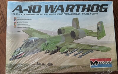 Monogram 1:72 A-10 Warthog Plastic Model Kit NIB