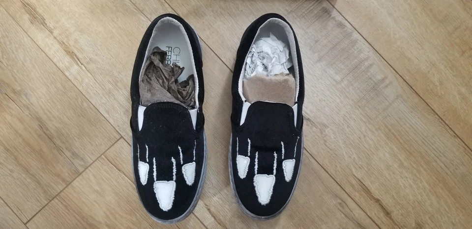 Zapatillas bajas Chiara Ferragni para mujer talla 7 EE. UU., TALLA 37 UE, CF Monsters, Italia Foto 2 de 4