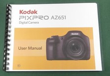 Kodak PixPro AZ651 Instruction Manual: Full Color with Protective Covers 