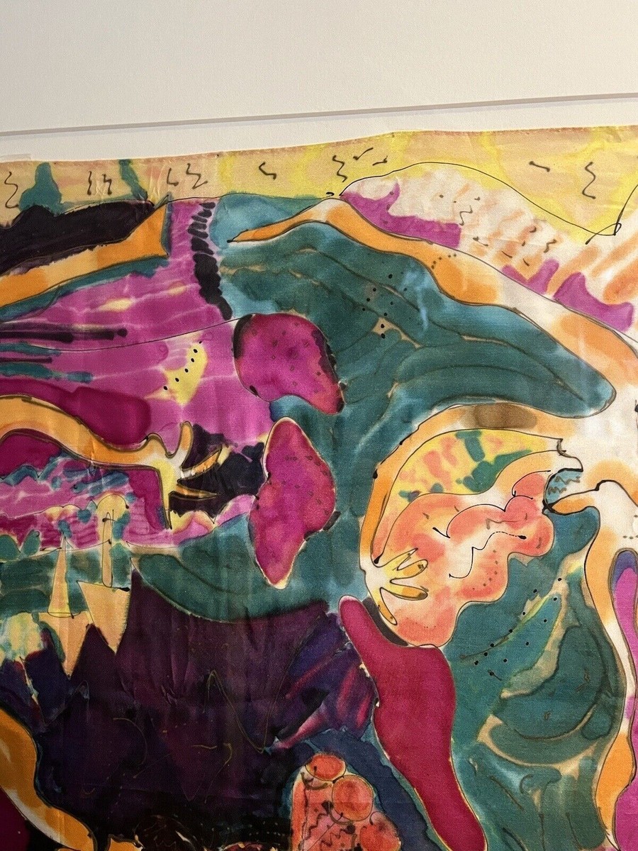 BOXER 油絵アート Vintage JEAN BOXER-HAMMER Fabric Painting Abstract Figures