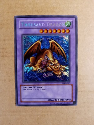 Thousand Dragon MRD-143 unl Secret Rare Yugioh LP Misprint Reverse