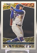 2021 Topps Chrome Update #BGC-5 FRANCISCO LINDOR New York Mets Black Gold Insert