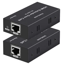 Hdmi Extender 196ft Hdmi Over Single Cat5e/6/7 Hdmi Repeater Hdmi Balun Sender T