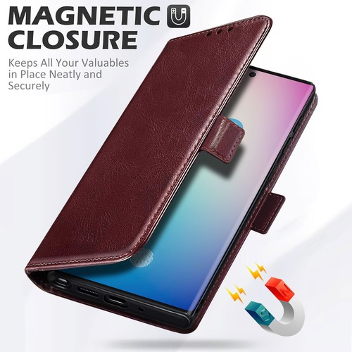 For Samsung Galaxy Note10/Note10+ Flip Wallet Leather Case Cover Glass Protector - Picture 13 of 33