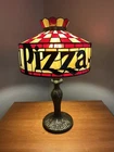 Vintage Pizza Hut Table Lamp, Tiffany Style Light, Stained Glass -- NEW!