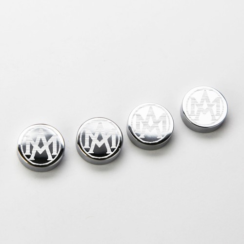 4pc Aston Martin Car License Plate Frame Bolt Fastener Anti-Rust Metal Screw Cap - Picture 3 of 7