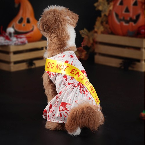 Pet Dog Halloween Outfit Cape Clothes Costume Cat Cute Comfy Dress Christmas - Picture 6 of 20