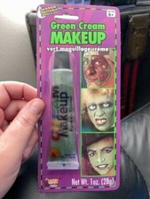 Forum Novelties Green Cream Color Halloween Makeup 1oz. New