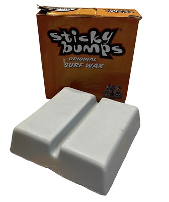 STICKY BUMPS Original Surf Wax WARM ORANGE Box - PACK OF 2 Sticks. New In Box